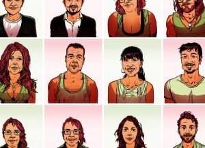 Proyecto Binomio, 2016. Zarva Barroso-retratos duales