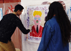 Proyecto Identidades. Colaboran: IE Melchor Jovellanos. Lugar: Salón de Actos, IE Melchor de Jovellanos. Alhucemos, Marruecos, 2018.