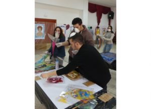 Proyecto Identidades. Colaboran: IE Melchor Jovellanos. Lugar: Salón de Actos, IE Melchor de Jovellanos. Alhucemos, Marruecos, 2018. Foto Maha Boulayoun.